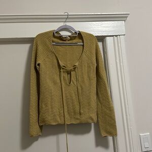 Camila Coelho chartreuse sweater
